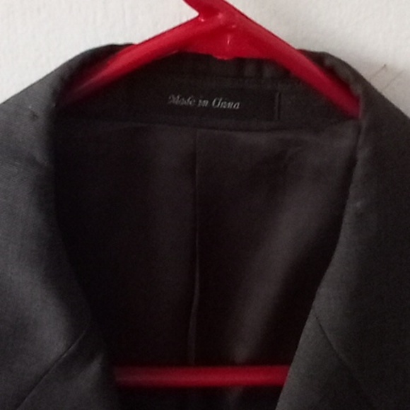 Joseph Abboud 42 long blazer jacket color black grey and brown on the inside - Picture 10 of 10